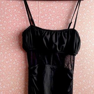 Black mini dress